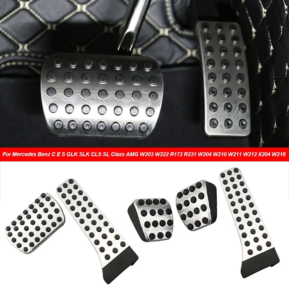 Car Pedal Accessories For Mercedes Benz AMG C E S GLC GLK SLK CLS SL Class W203 W222 W213 W205 W204 W211 W212 W210 X204 W218