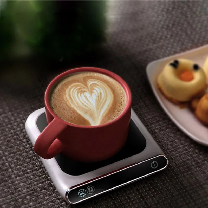 Electric Beverage Cup Warmer Coffee Mug Warmer for Home Office Desk Use Heating Coasters Plate Pad for Cocoa Tea Water Milk