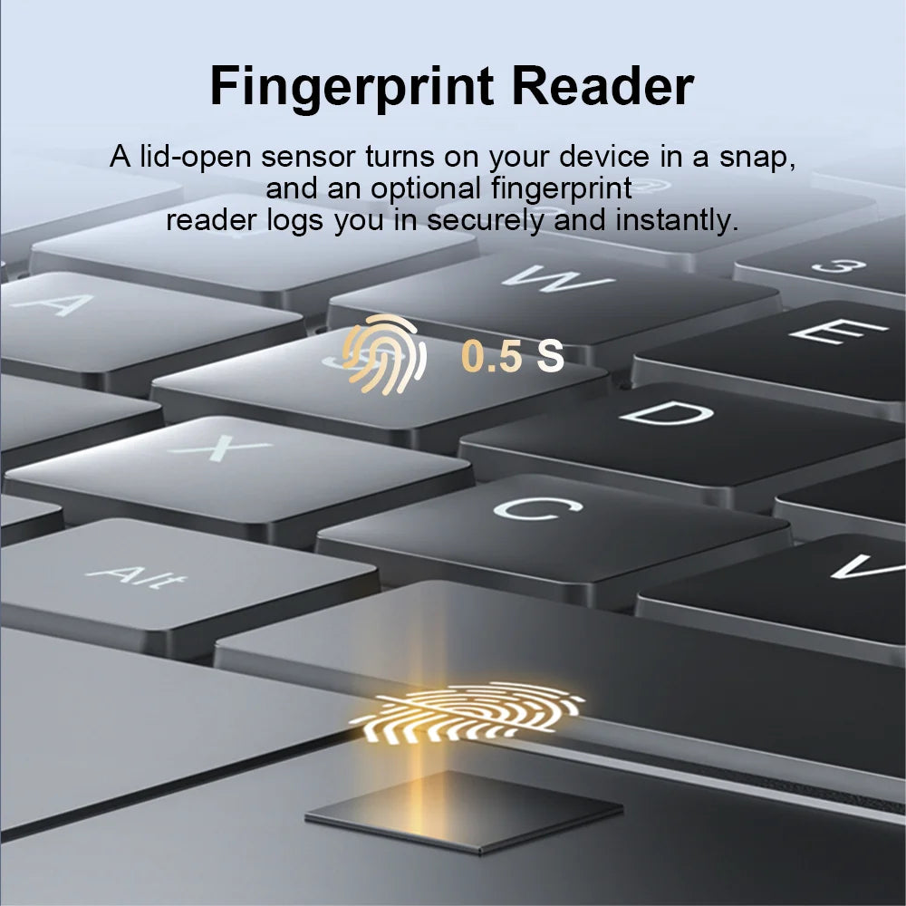 DERE Laptops M16 2023 New 16" 2.5K IPS Ultra HD Intel N95 12GB DDR5+512GB SSD Study Office Laptop Computer Windows 11 Notebook