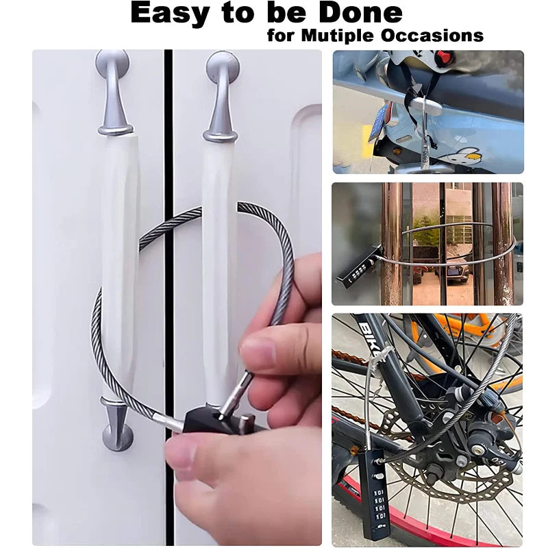 4 Digit Combination Cable Lock Reset Code for Bike Locker File Cabinet Padlock