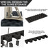 5 Guns Foam Gun Rack Hunting Gun Safe Accessory for Gun Storage Rifles Shotguns Wall Mount Gun Holder with Magnetic Strip + Hook