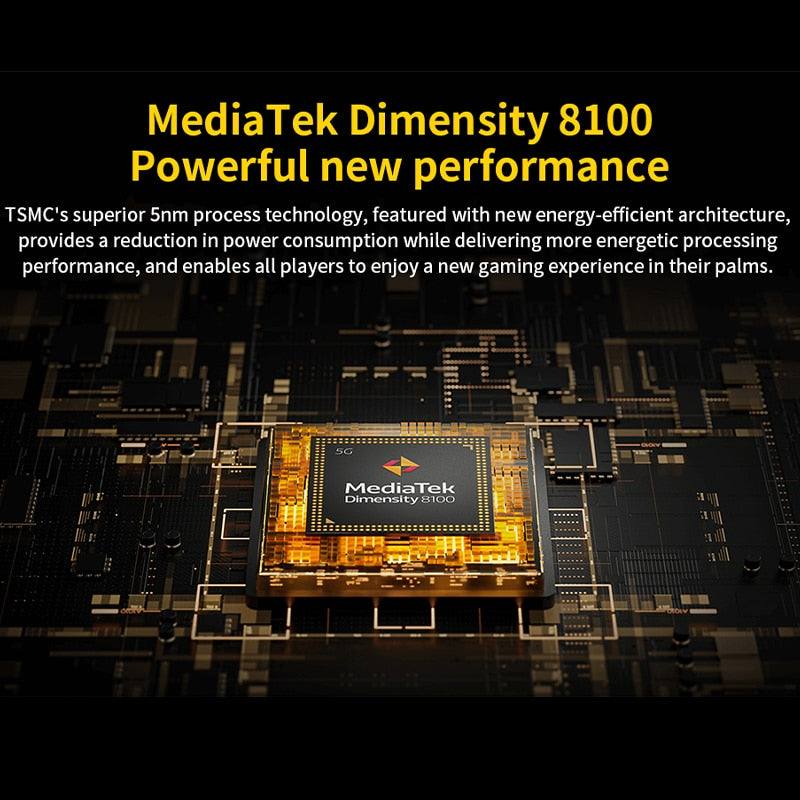 POCO X4 GT 128GB/256GB Global Version 5G Dimensity 8100 Octa Core 64MP Triple Camera 67W Charging 144Hz DotDisplay Support NFC