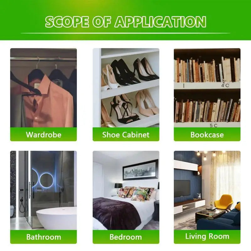 10PCS Moisture Absorbers Portable Dehumidifiers For Closet Indoor Desiccant For Effectively Trapping Extra Moisture Absorbent