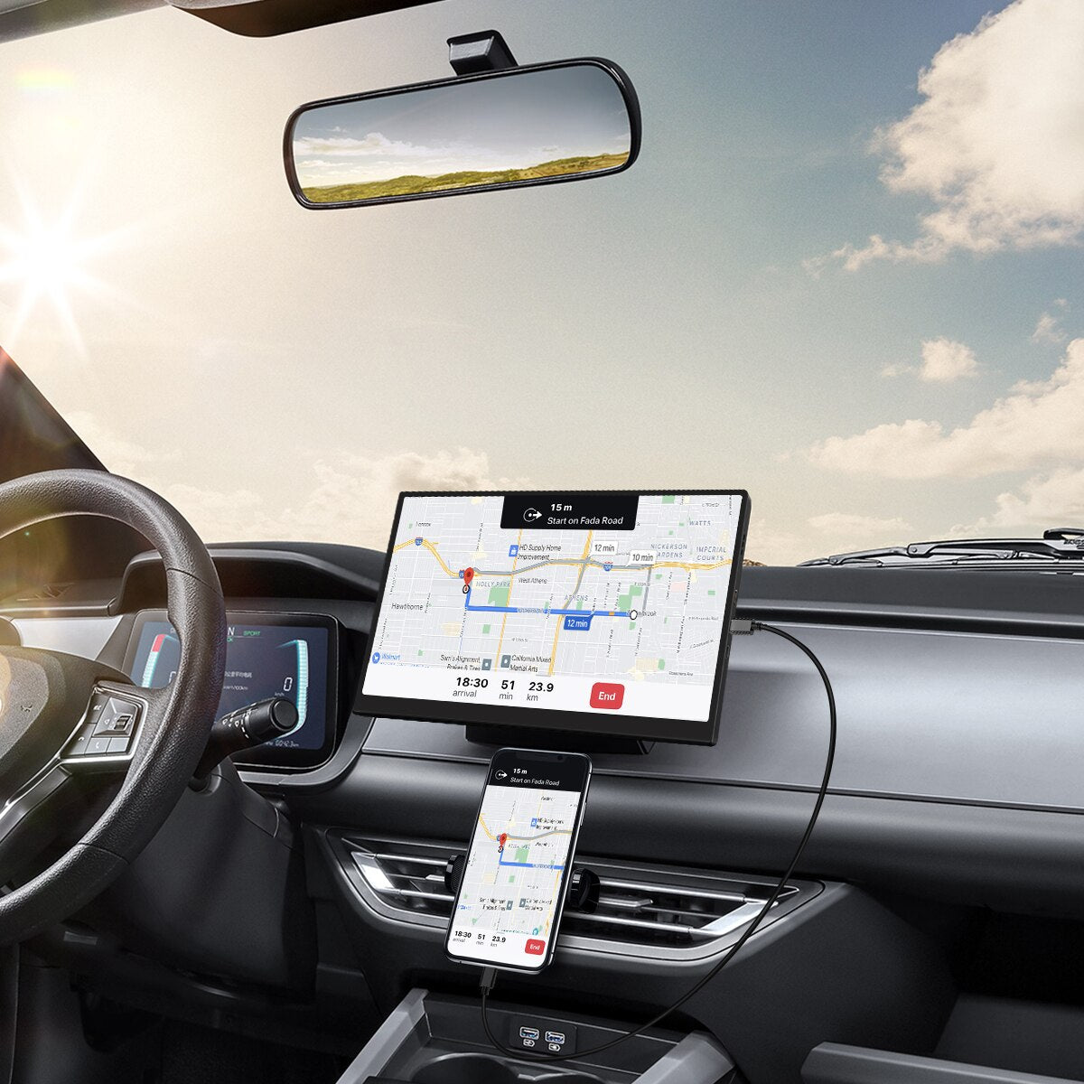 ZEUSLAP Z10P 10.5inch 420nits Portable Mini Display Monitor for Raspberry Pi PC Laptop Graphic Card Car Navigation Sub Screen