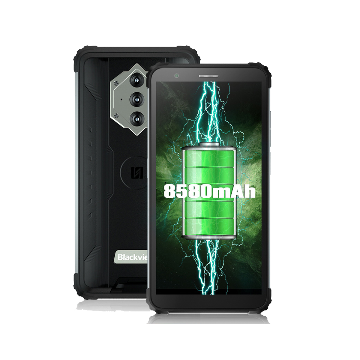 Blackview BV6600 IP68 Waterproof 8580mAh Rugged Smartphone Shockproof Phones 4GB+64GB 5.7" Mobile Phone 16MP Android 10 Unlock