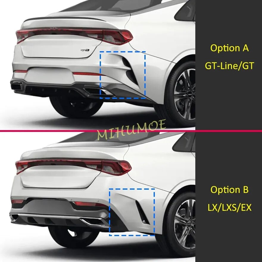 Chrome Car Rear Fog Light Cover Surrounds Trims For Kia K5 Optima GT 2021-2023