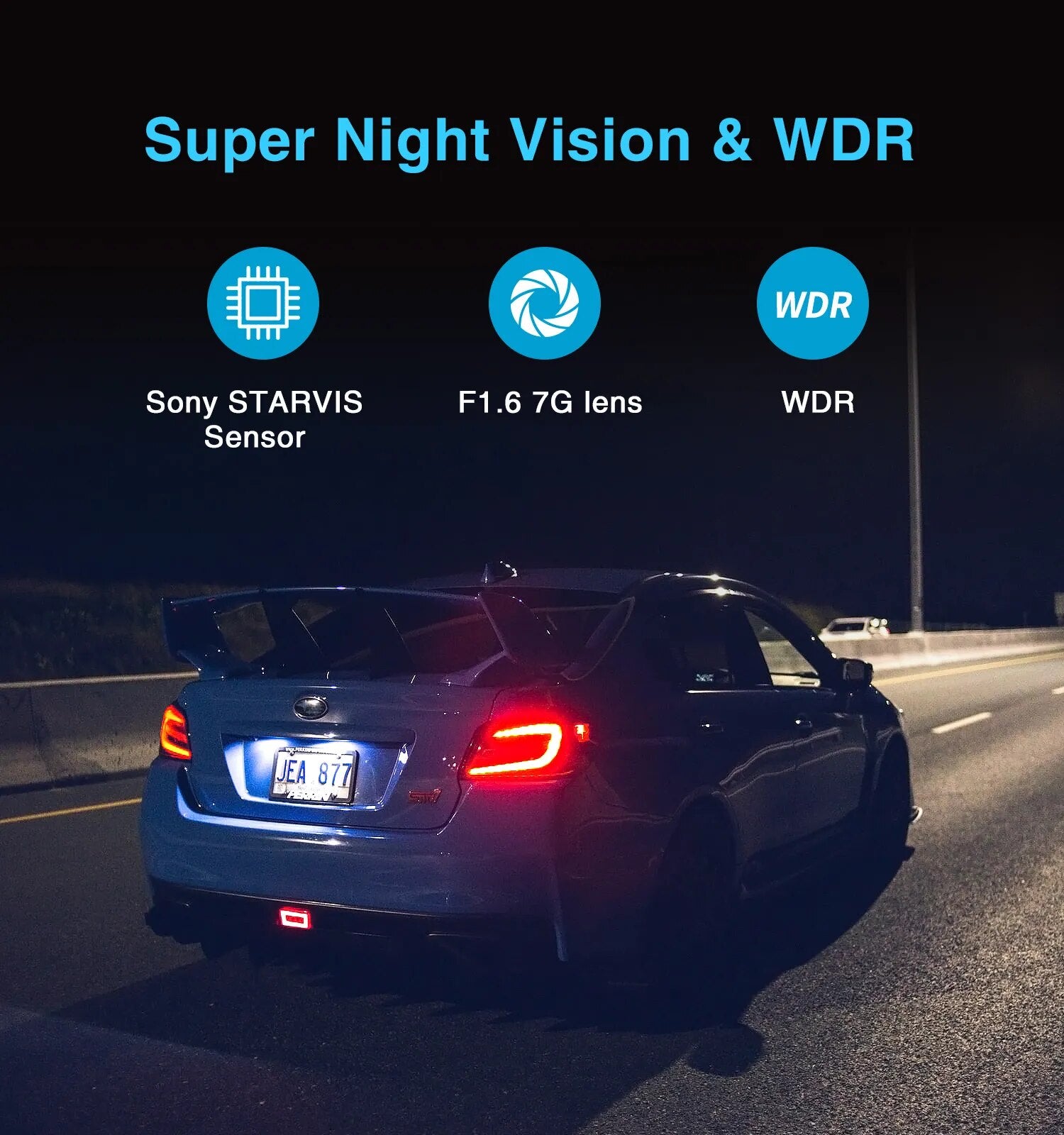 Car DVRS Dash Cam with Rear View Camera Car Video Recorder Full HD Night Vision 2 Camera Recorder with G-sensor A129DUO Dashcam
