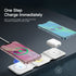 Essager 3 in 1 Magnetic 15W Qi Wireless Charger Foldable Charger Stand For iPhone 13 12 /Airpod /IWatch 7 6 Xiaomi Fast Charging