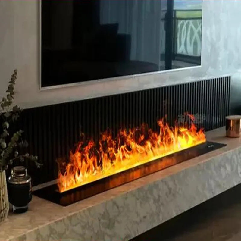 1000 MM L Fake Flame Water Electric  Fireplace 3d Steam Vapor Fire Pits