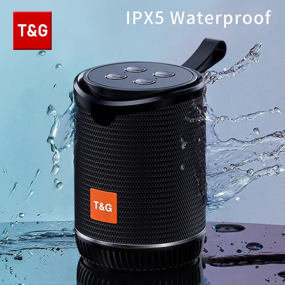 Bluetooth Speaker TG528 Mini Portable Outdoor Wireless Loudspeaker Subwoofer Built in Microphone Support TF Card FM Radio MP3