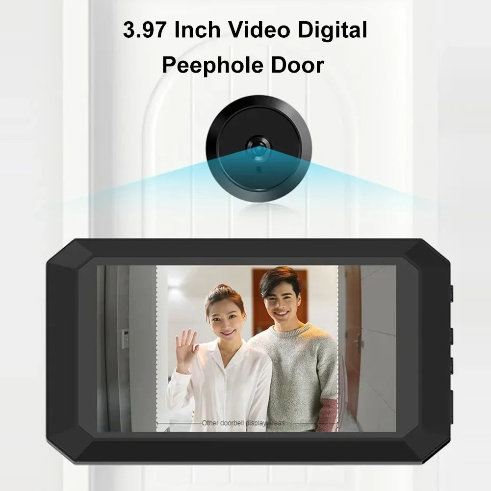 Digital Magic Eye Electronic Viewfinder 1400mAh Build-in Lithium Battery Safety Door Viewer 1080P Camera Door Peephole Camera