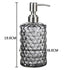 500ml Soap Shampoo Dispenser Transparent Liquid Hand Soap Glass Thickened Bottle Stainless Steel Pump Bathroom Soap Dispensers