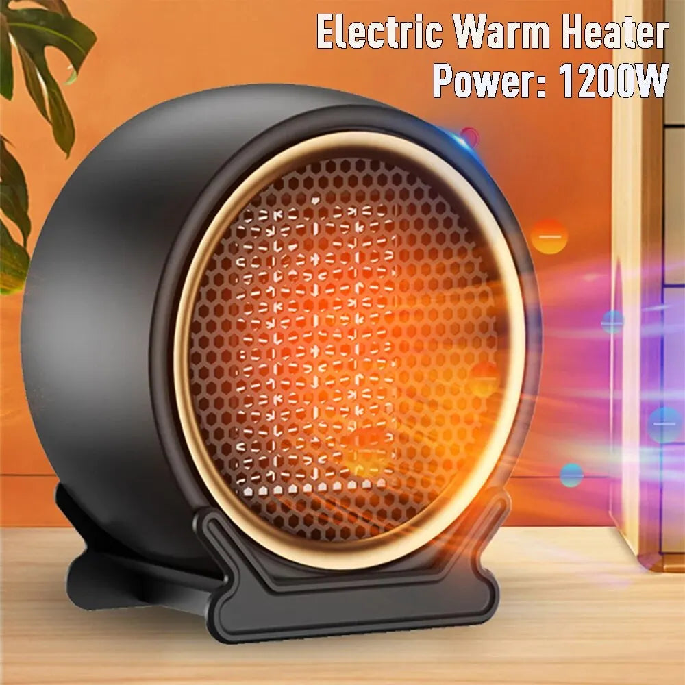 1200W Desktop Warm Air Heater PTC Fast Heating Warm Air Blower 2-speed Household Radiator Portable Electric Heater Space Heater