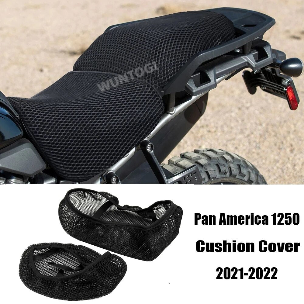 Motorcycle Seat Cover For Pan America 1250 PA 1250 2021-2022 Seat Covers Seat Protect Cushion 3D Honeycomb Mesh Seat Cushion