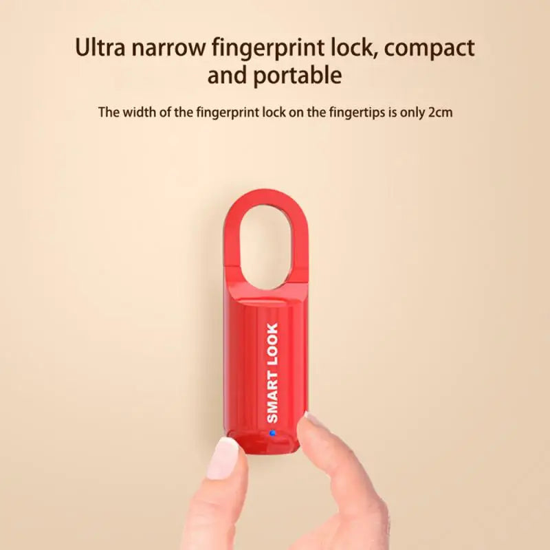 Mini Fingerprint Padlock Smart Touch Fingerprint Door Lock USB Keyless Anti Theft Lock For Travel Case Drawer Cabinet Lock