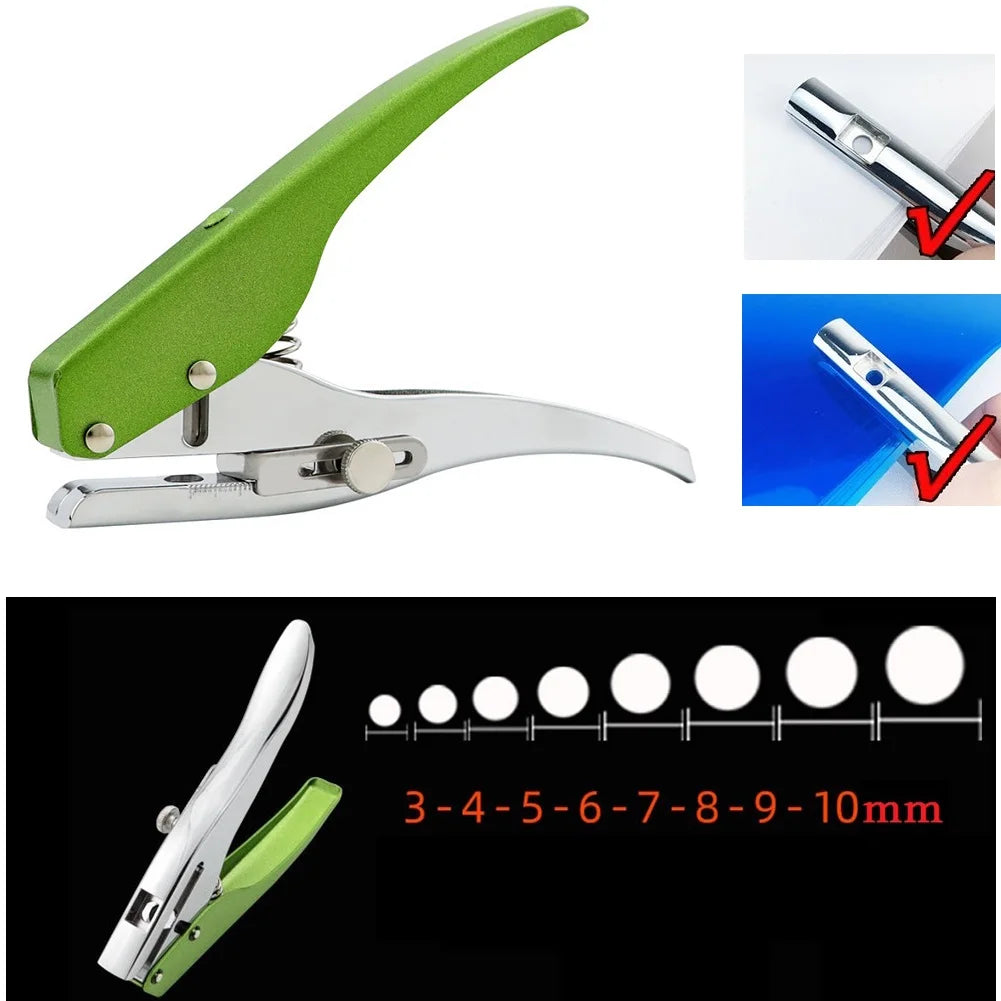 Punch Pliers Round Single Hole Puncher Hand Paper Scrapbooking Photos Punches 3-10mm Pore Diameter Hole Puncher For Hand Tool