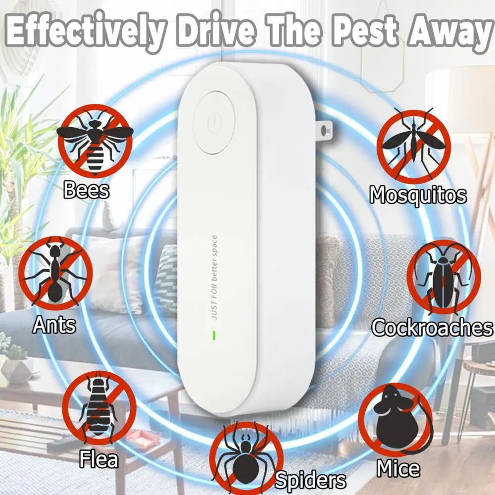 Pest Reject Ultrasonic Mouse Cockroach Repeller Device Insect Eats Spiders Mosquito Killer Pest Control Household for xiaomi