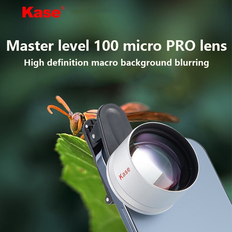 Kase Mobile Phone Lens Master 100 Pro Micro Mobile Phone Macro Lens HD shooting for Universal Smartphone Huawei Apple Xiaomi