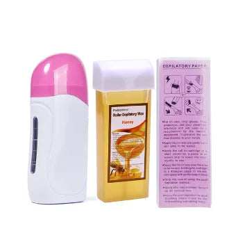 Professional Single Handheld Depilatory Wax Hair Removal Machine with EU/US Plug Portable Epilator Roll on Wax Heater Wax Heater