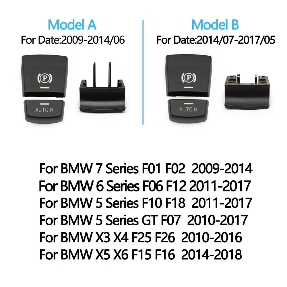 Electronic Handbrake Parking Switch Auto H Button Replacement For BMW 5 7 X3 X4 F Series F01 F02 F10 F12 F15 F16 F25 F26