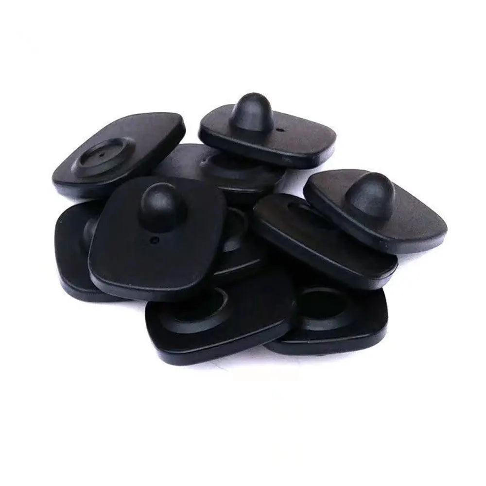 50pcs/Lot RF ABS Clothing Anti-lost Label Magnetic Button Small Square Anti-theft Fastener Hard Tag Security Buckle EAS