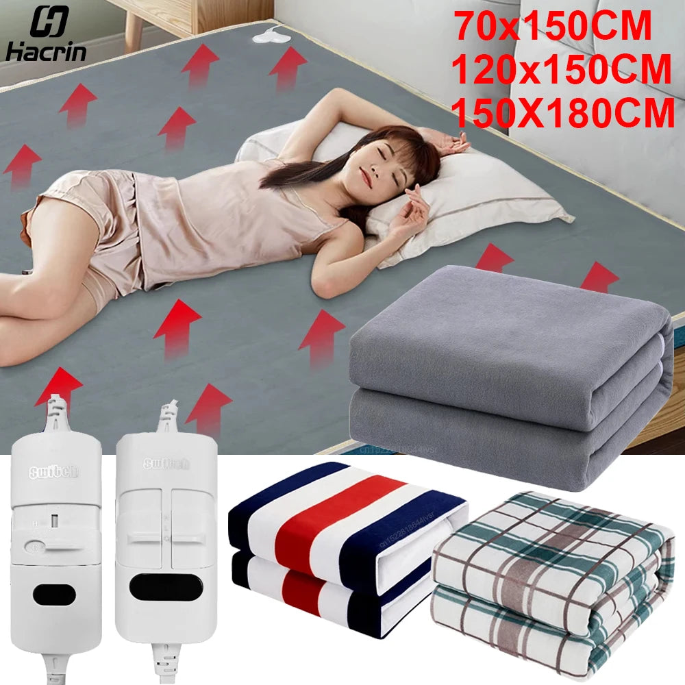 Electric Blanket 220V Electric Heat Blanket Heating Mat Double Bed Single Bed Thermal Heating Blanket Electric Heating Pad Mat