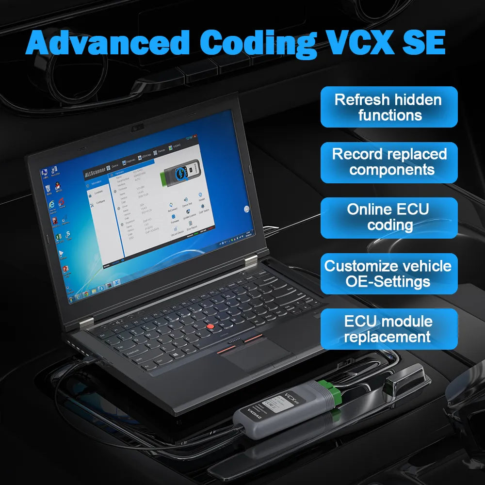 VXDIAG VCX SE VX408 for Mercedes Benz Car OBD2 Diagnostic Scanner C6 Star Diagnosis Support DoIP J2534 Programming ECU Coding