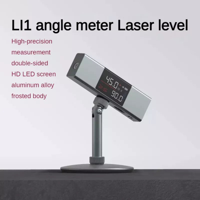 L1 Laser Level Angle Meter Casting Instrument Measure Tool Protractor Digital Inclinometer Gauge Construction Tools Angle Ruler