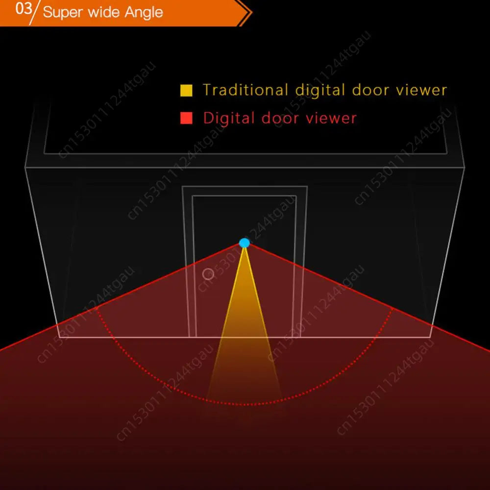 Digital Door Peepholes Smart Doorbell with Wifi Camera 90° Angle Video 2.8 inch Screen Electronic Door Peephole Camera Door Bell