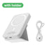 Rocoren 10000mAh Magnetic Power Bank PD 20W Wireless Charging For iPhone 14 Pro Max 5000mAh Mini Folding Stand External Battery
