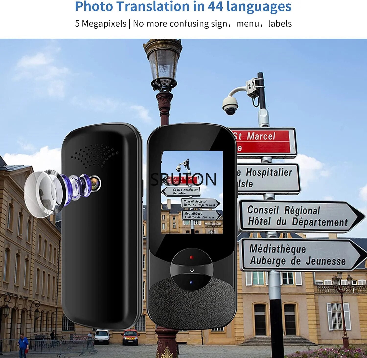 2023 New Smart Translator 106 Languages Photo Translate Instant Voice Translator Portable Languages Translation Without Internet