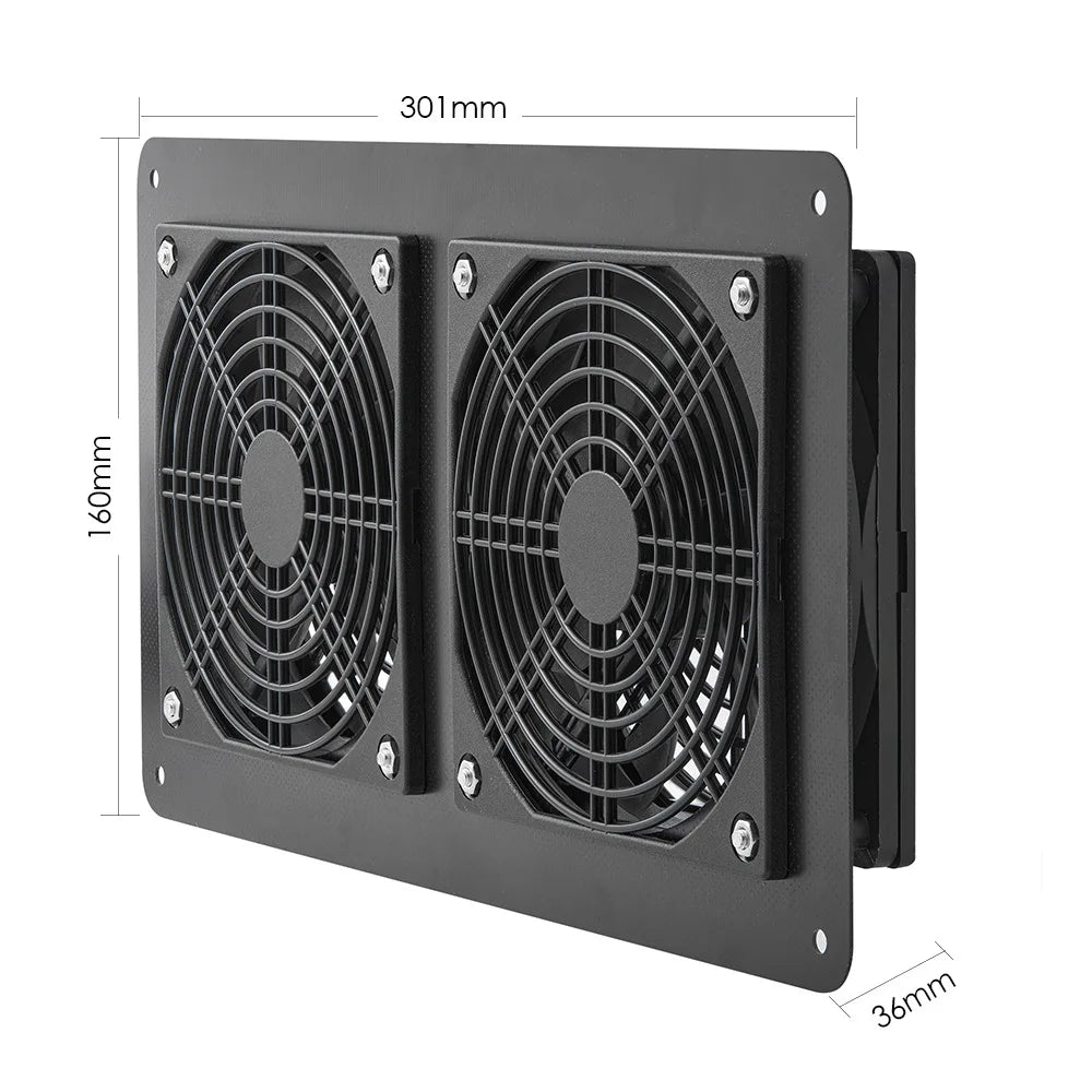 30W 12V Solar Panel Exhaust Fan Air Extractor for Office Outdoor Dog Chicken House Greenhouse Waterproof Solar Panel