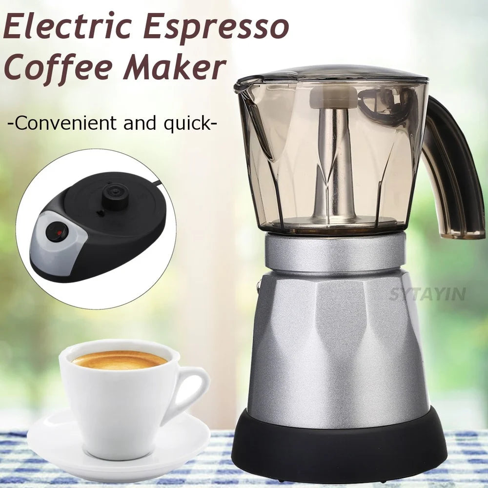 Multi-function Coffee Maker Coffee Pot Coffee Percolators Electric Moka Pot Kettle Coffee Brewer Portable Office Coffee Maker