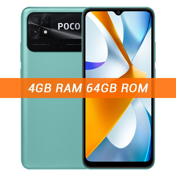 POCO C40 32GB/64GB Global Version 6.71" DotDrop Display 13MP Dual Camera 6000mAh Battery Octa Core CPU