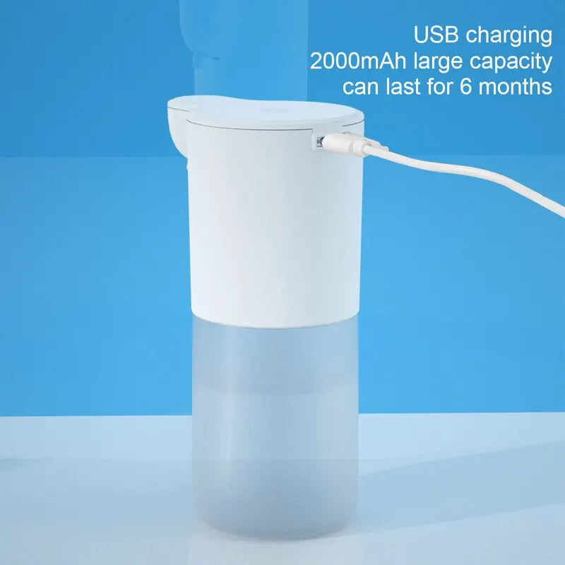 350ML Touchless Automatic Soap Foam Dispenser USB Rechargeable Foam Hand Washer Machine Bathroom Infrared Sensor Soap Dispenser
