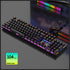 104 Keys Wired Gaming Mechanical Keyboard Esports Full Nonimpact Game Computer Keyboard Mix Backlit LED USB For Gamer