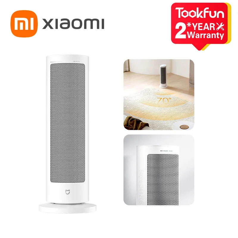 2023 NEW XIAOMI MIJIA Fan Heater Home Electric Heaters 2000W PTC Fast Ceramic Heating Low Noise 70° Wide Angle Air Supply