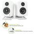 New Desktop Speaker Stand Metal Audio Bracket Universal Tabletop Holder for Kanto's YU4 Active Speaker & Similar Size Speaker