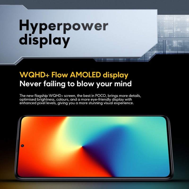 POCO F5 Pro Smartphone Global Version Snapdragon 8+ Gen 1 Octa Core WQHD+ 120Hz AMOLED DotDisplay 67W Wireless Fast Charging NFC