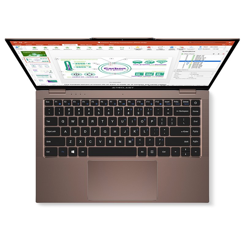 2021 Newest Teclast F7 Air Laptop 1.18KG 14'' 8GB LPDDR4 256GB SSD inte N4120 Notebook 1920x1080 Win10 OS Laptops Type-C