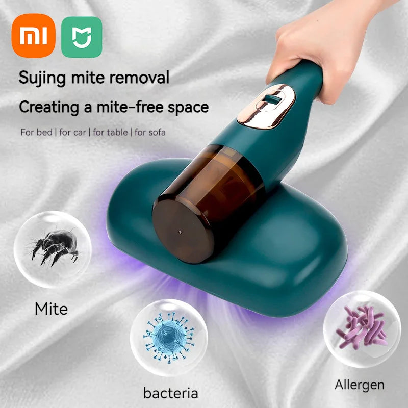 Xiaomi Mijia Wireless Cleaning Machine Mite Meter with UV Antibacterial Powerful Vacuum Cleaner Sterilizing Dust Mite Remover