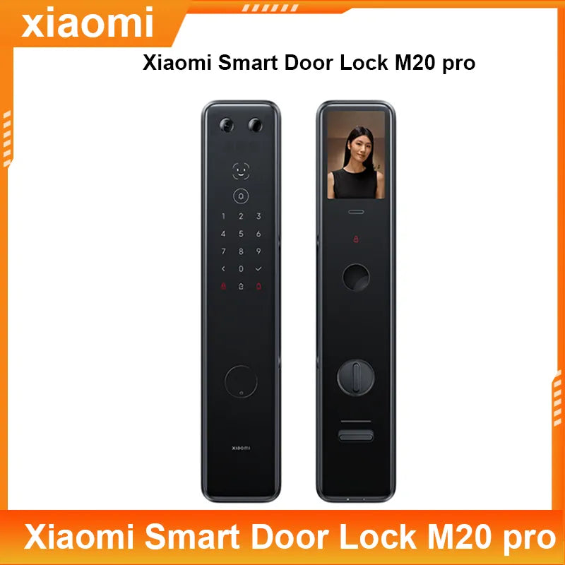 NEW Xiaomi smart door lock M20 Pro AI 3D face recognition door lock visual large screen Smart home fingerprint door lock  M20Pro
