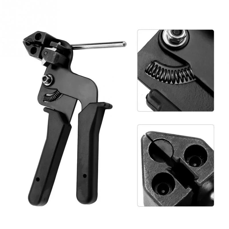 Cable Ties Plier Fastening Strap Cutting Tool Cutter Tension Automatic Zip 304 Stainless Steel Locking Tie Hand Wrap Tool