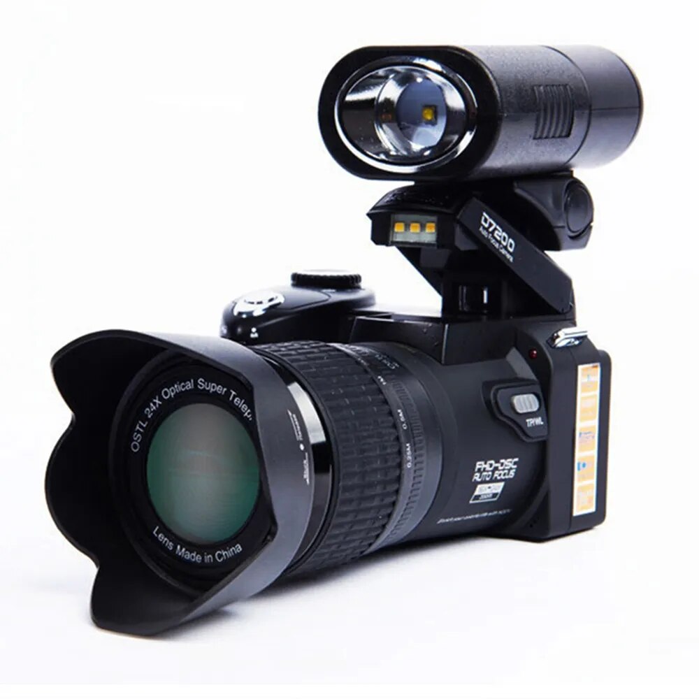 Wide Angle Digital DSLR Cameras For Photography Telephoto Lens 24X Optical Zoom 1080P Video Recorder Auto Focus Photo Camcorder