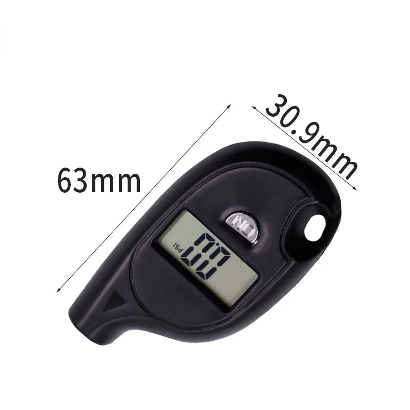 Tire Gauge Digital Lcd Display Car Air Pressure Tester Meter Tool Key Chain Inspection Tool Car Tyre Meter Tester Tool