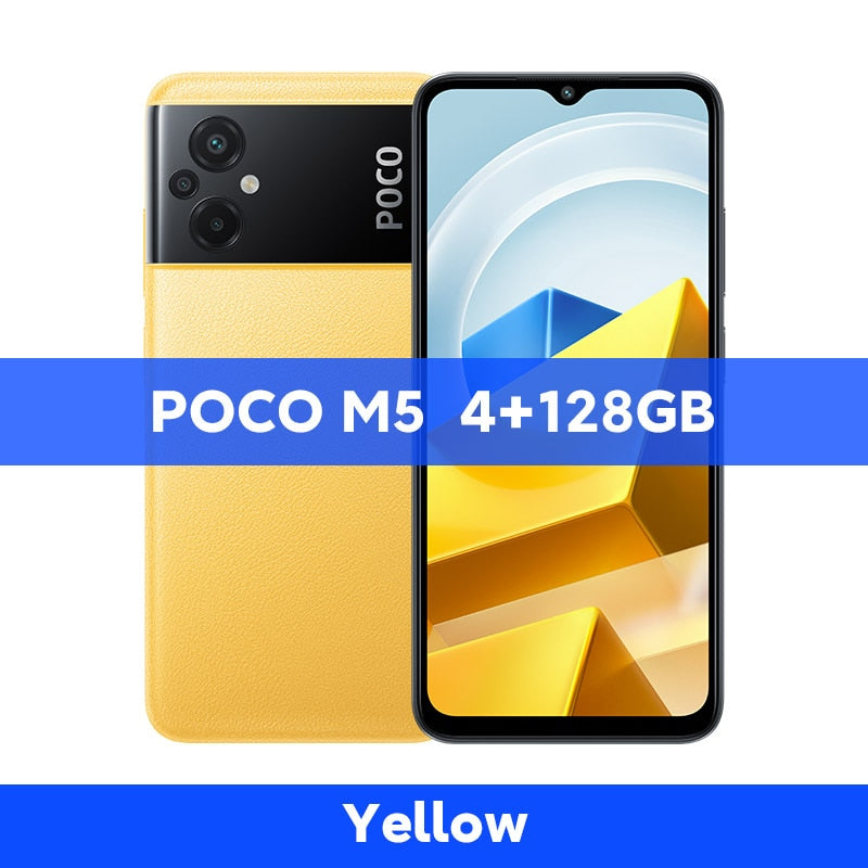 【World Premiere】POCO M5 Global Version Smartphone 64GB/128GB NFC MTK G99 Octa Core 90Hz 6.58" Display 50MP Camera 5000mAh