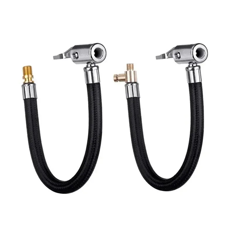 Bike Car Tire Air Inflator Hose Inflatable Pump Extension Adapter Twist Tyre Air Connection Locking Air Chuck Bike Motorcycle