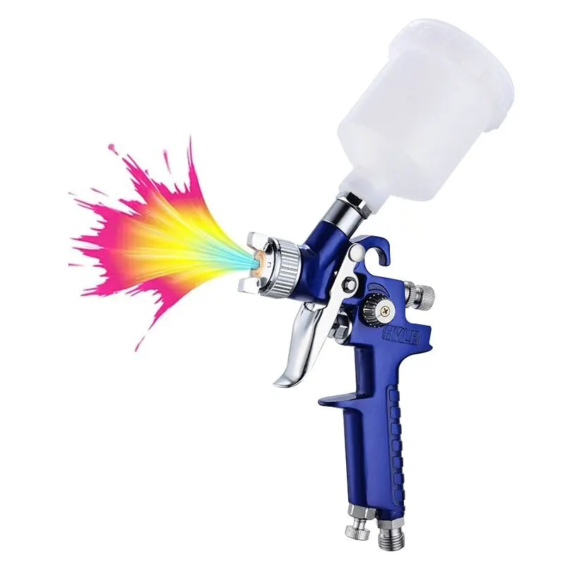 Mini Hh2000 Pneumatic Spray Paint Sprayer 0.8mm/1.0mm Nozzle Professional HVLP Paint Spray Gun For Painting Car Pneumatic Gun