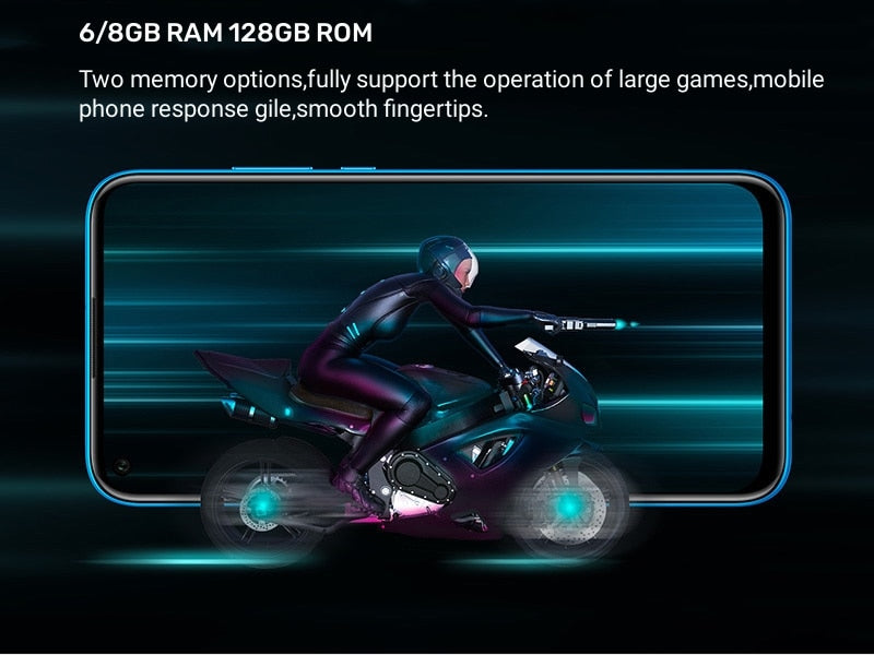 Original HUAWEI Nova 5i Smartphone Android 6.4 inch 24MP+24MP Camera 8GB 128GB Cell phone 4G Google Play Store Mobile phones