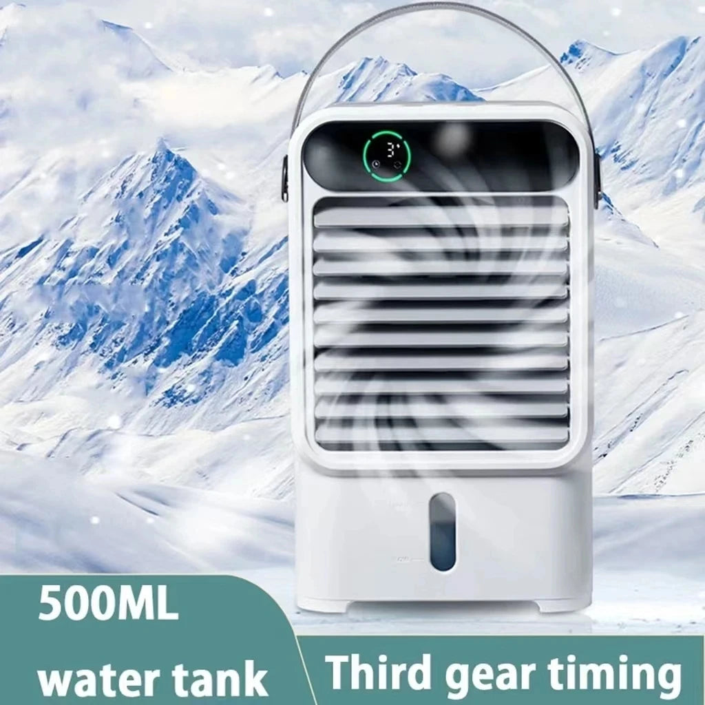 New Mini Portable Air Conditioner Fan Air Cooler for Room Rapid Cooling Water Circulation Conditioning Cold Small Fan USB